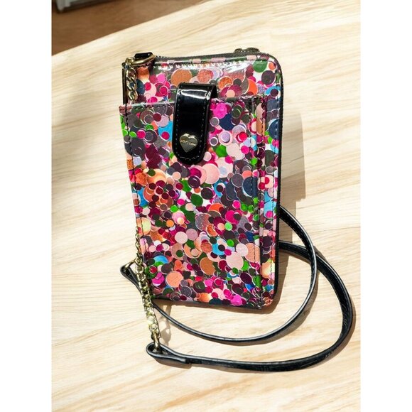 Betsey Johnson Xomaddy Crossbody Cellphone Wallet With Chain Strap - Picture 5 of 7